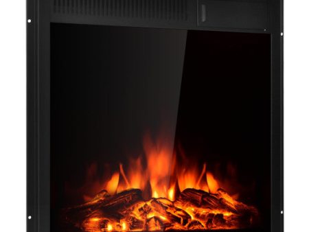 22.5 Inch Electric Fireplace Insert Freestanding and Recessed Heater Cheap