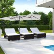 15 Feet Double-Sized Patio Umbrella with Crank Handle and Vented Tops-Beige Online Hot Sale