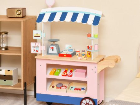 Toy Cart Play Set with POS Machine and Lovely Scale Cheap