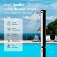 7.2 Feet 9.3 Gallon Solar Heated Shower with Adjustable Head and Foot Tap For Sale