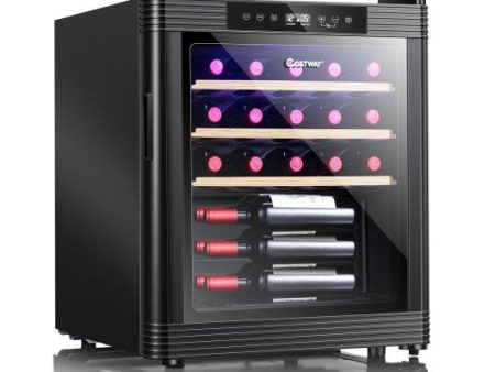 21 Bottle Compressor Wine Cooler Refrigerator with Digital Control Supply