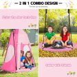 2-in-1 40 Inch Kids Hanging Chair Detachable Swing Tent Set-Pink Supply