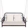 2-Person Outdoor Hanging Chair with Ropes-Gray Hot on Sale