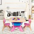 In Outdoor 3-Piece Plastic Children Play Table & Chair Set Discount