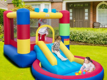 4-in-1 Jigsaw Theme Inflatable Bounce House with 480W Blower Hot on Sale