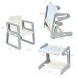 2 in 1 Kids Easel Table and Chair Set  with Adjustable Art Painting Board Hot on Sale