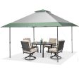 13 x 13 Feet Pop-Up Patio Canopy Tent with Shelter and Wheeled Bag-Gray For Cheap