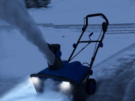 20 Inch 120V 15Amp Electric Snow Thrower  with 180° Rotatable Chute-Blue Discount