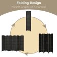 6.5Ft 6-Panel Weave Folding Fiber Room Divider Screen-Black Cheap