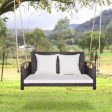 2-Person Patio Rattan Porch Swing Online