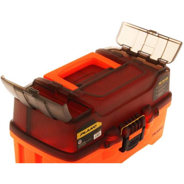 Plano 2-Tray Tackle Box w Dual Top Access - Smoke  Bright Orange [PLAMT6221] Cheap