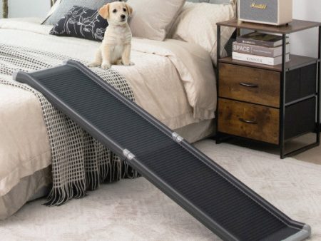 63 Feet Upgrade Folding Pet Ramp Portable Dog Ramp with Steel Frame Online Sale