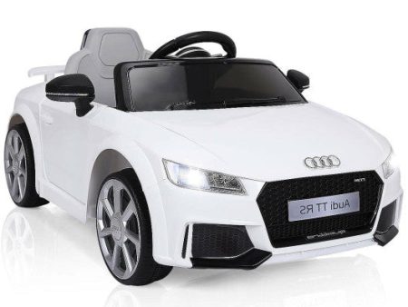 12V Audi TT RS Electric Remote Control MP3 Kids Riding Car-White For Discount