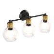 Modern 3-light Bubbled Glass Vanity Light For Cheap