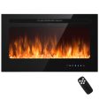 36 Inch Electric Fireplace Insert Wall Mounted with Timer Supply