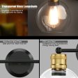 Modern 3-light Bubbled Glass Vanity Light For Cheap