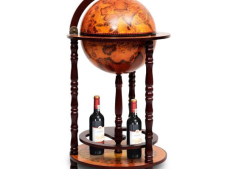 16th Century Wood Globe Wine Bar Stand Online Hot Sale