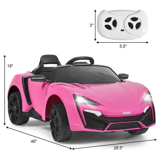 12V 2.4G RC Electric Vehicle with Lights-Pink Online Hot Sale