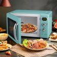 0.9 Cu.ft Retro Countertop Compact Microwave Oven-Green Supply