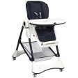 A-Shaped High Chair with 4 Lockable Wheels-Navy Hot on Sale