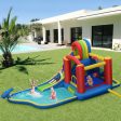 Inflatable Kid Bounce House Slide Climbing Splash Park Pool Jumping Castle Without Blower Fashion