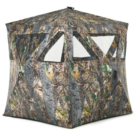 3 Person Portable Pop-Up Ground Hunting Blind with Tie-downs Hot on Sale