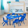 Kids Plastic Rectangular Learn and Play Table-Blue For Cheap