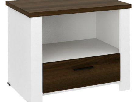 Accent Nightstand with Drawer and Open Shelf For Cheap