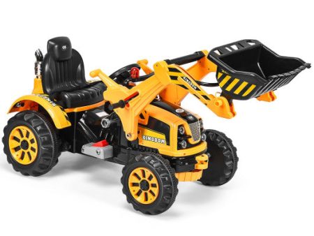 12 V Battery Powered Kids Ride on Dumper Truck-Yellow. Sale