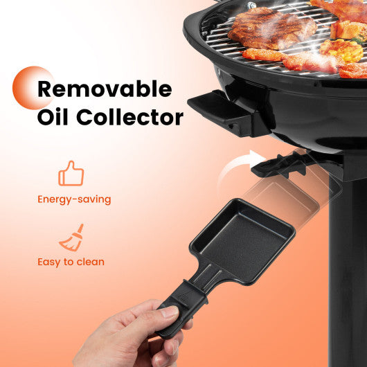 1600W Electric BBQ Grill with Removable Non-Stick Warming Rack Cheap