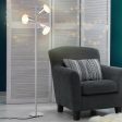 64 Inch 3-Light LED Floor Lamp Reading Light for Living Room Bedroom-Silver Discount