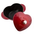 Staub Cast Iron 1.75-qt Heart Cocotte - Cherry Fashion