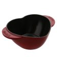 Staub Cast Iron 1.75-qt Heart Cocotte - Cherry Fashion