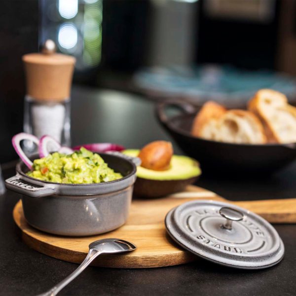 Staub Cast Iron 0.25-qt Mini Round Cocotte - Graphite Grey Supply