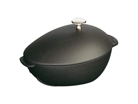 Staub Cast Iron 2-qt Mussel Pot - Matte Black on Sale