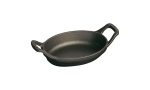 Staub Cast Iron 5.5-inch x 3.8-inch Mini Oval Gratin Baking Dish - Matte Black Online Sale