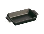 Staub Cast Iron 5.75-inch x 4.5-inch Mini Rectangular Baker - Matte Black Fashion