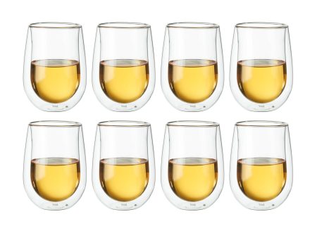 Zwilling Sorrento 8-pc Double-Wall White Wine Stemless Glass Set Online