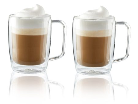 Henckels Cafe Roma 2-pc Double-Wall Glassware 15oz. Glass Latte Mug Set on Sale