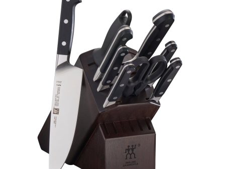 Zwilling Pro 10-pc Knife Block Set - Walnut For Sale