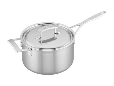 Demeyere Industry 5-Ply 4-qt Stainless Steel Saucepan with Handle Helper Online