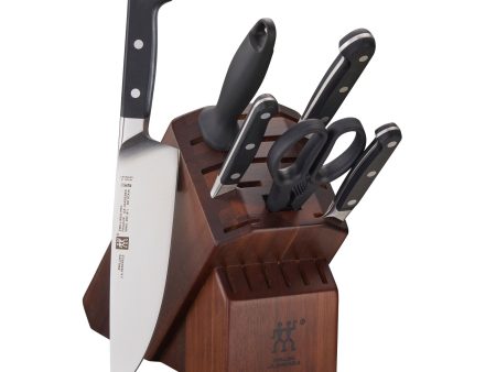 Zwilling Pro 7-pc Knife Block Set - Acacia For Sale